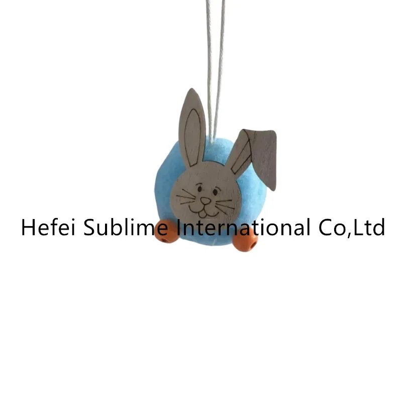 부활절 나무 펜던트 목조 가정 장식 및 야외 장식
